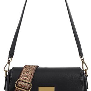 Versatile Vegan Leather Handbag with Detachable Straps - Travel-Friendly Design